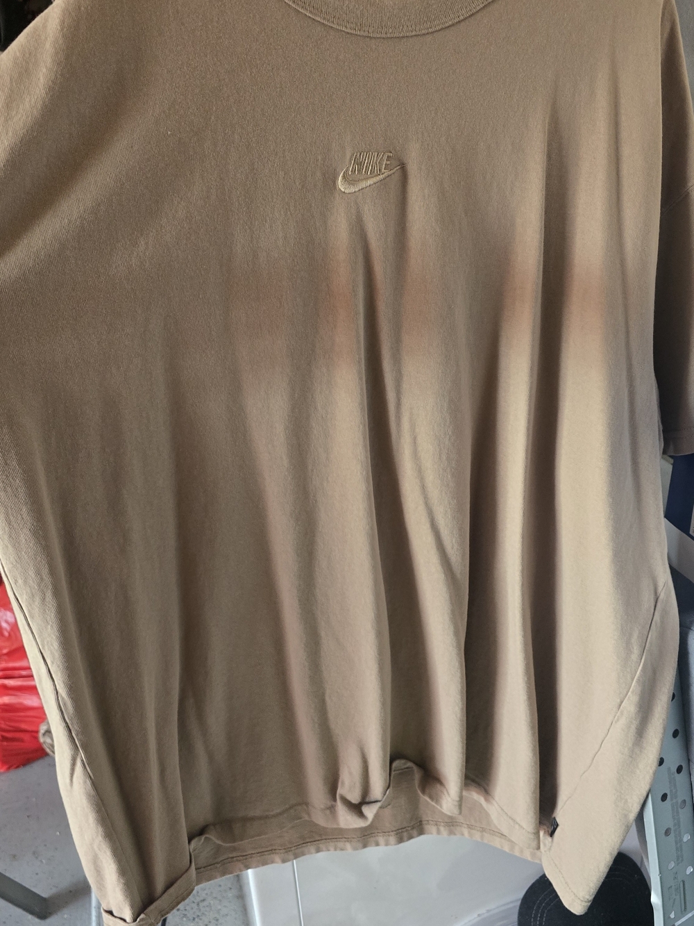 Nike Men's Short-Sleeve Crew T-Shirt in Tan